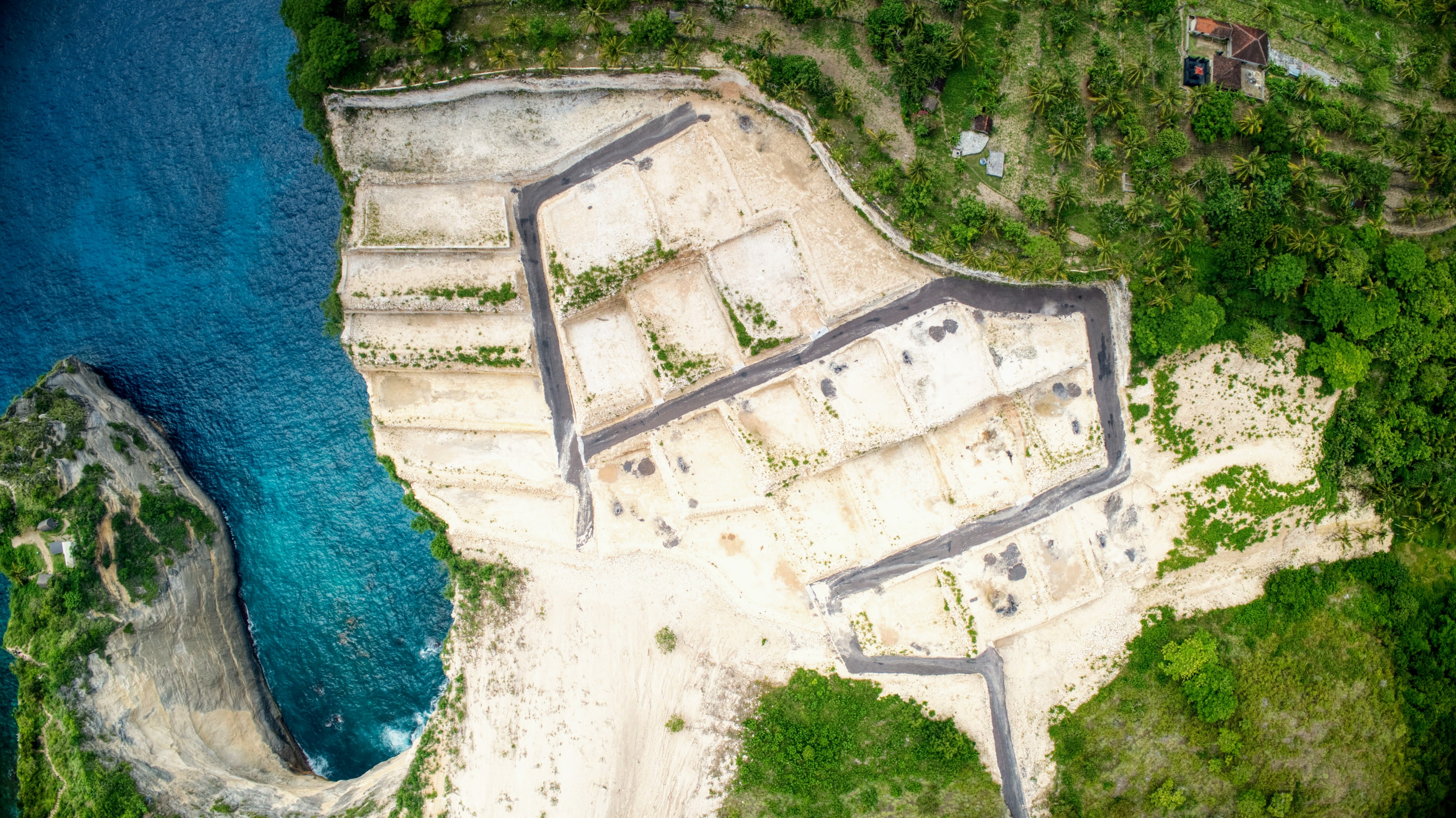 Nusa Penida Grundstück zu verkaufen Atuh Beach Los Tebing (Klippe)